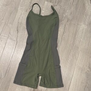 Woman’s Green One Piece bike shorts